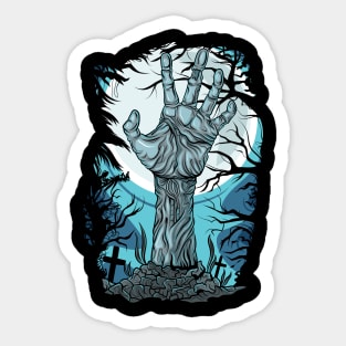 Zombie Hand Sticker